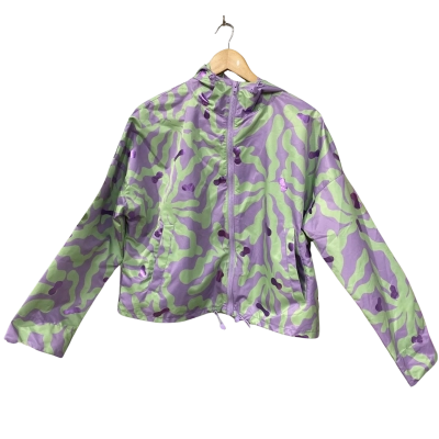 Gorman Womens  Size 8 Cropped Rain jacket Green / Purple 