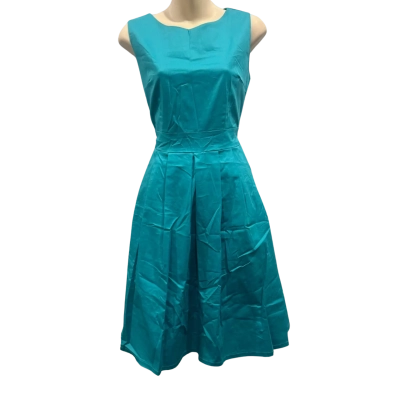Timeless by Vanessa Tong Womens  Size 12 Midi Dress Blue 