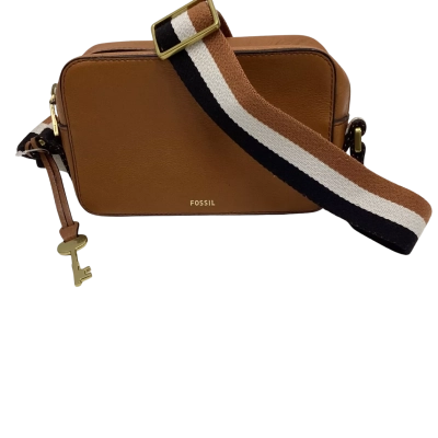 Fossil Womens Cross Body Bag Tan Leather 