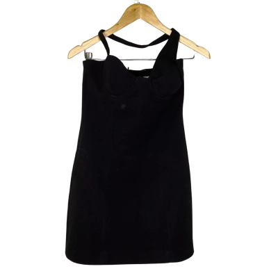 Misha Womens  Size M Halter Neck Dress Black  