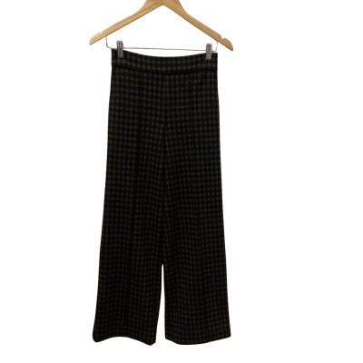 Decjuba Womens  Size 8 Wide Leg Pants Black  / Olive 