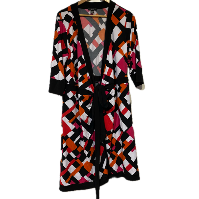 Alfani Womens Dress Size XL Black  / Orange / Other / Pattern / Pink  / Red 