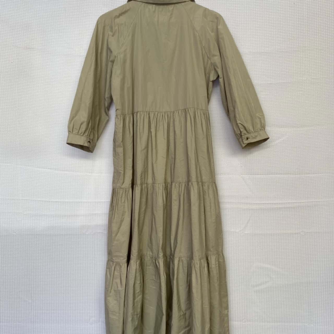knee length dresses for ladies ZARA STRAPLESS PRINTED BEIGE TULLE MIDI DRESS NWT Size M – BAYSUPERSTORE main image 0
