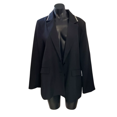 Rockmans Womens  Size 16 Blazer Black  