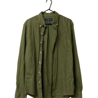 Men’s Ralph Lauren Size L Olive Green Long Sleeve Shirt
