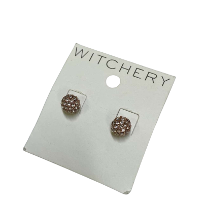 Witchery Womens rose gold & white earrings 