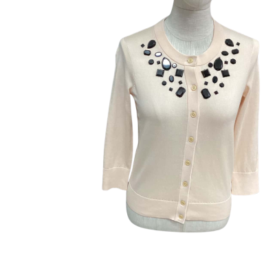 Kate Spade Womens  Size XS Cardigan Black  / Cream 