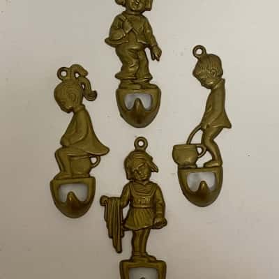 Set of Italian Figurine wall hooks