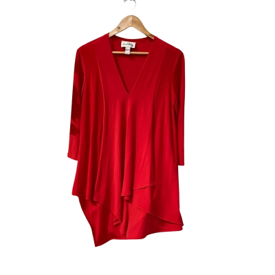Joseph Ribkoff Womens  Size 12 Long Sleeve Top Red 