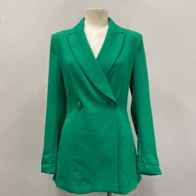 Kookai Womens  Size 10 / 38 Blazer Green 