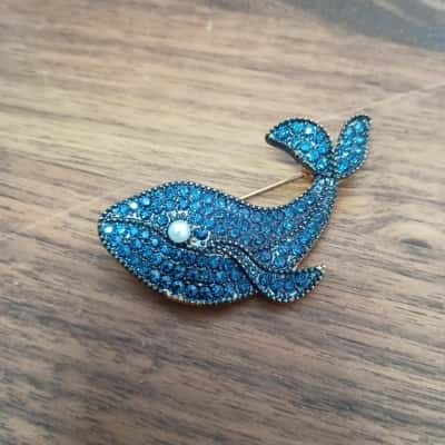 Blue Whale Brooch