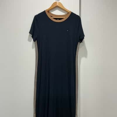 Tommy Hilfiger Womens  Size XL Shirt Dress Navy Blue 