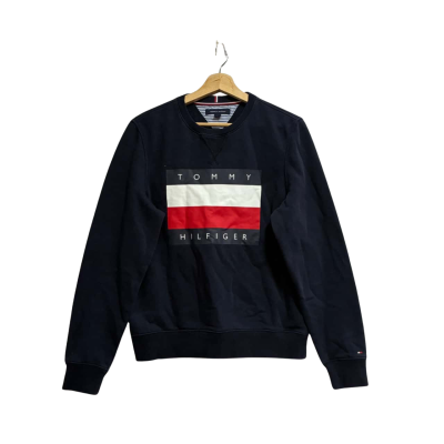 Tommy Hilfiger Men’s Size S Navy Crewneck Jumper