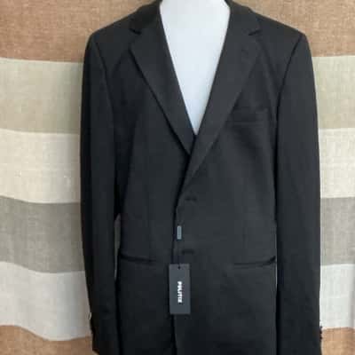 Politix Mens  Size XL Suit Jacket Black  