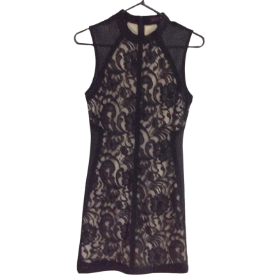 Pilgrim Womens  Size 8 Bodycon Dress Black  / Khaki 