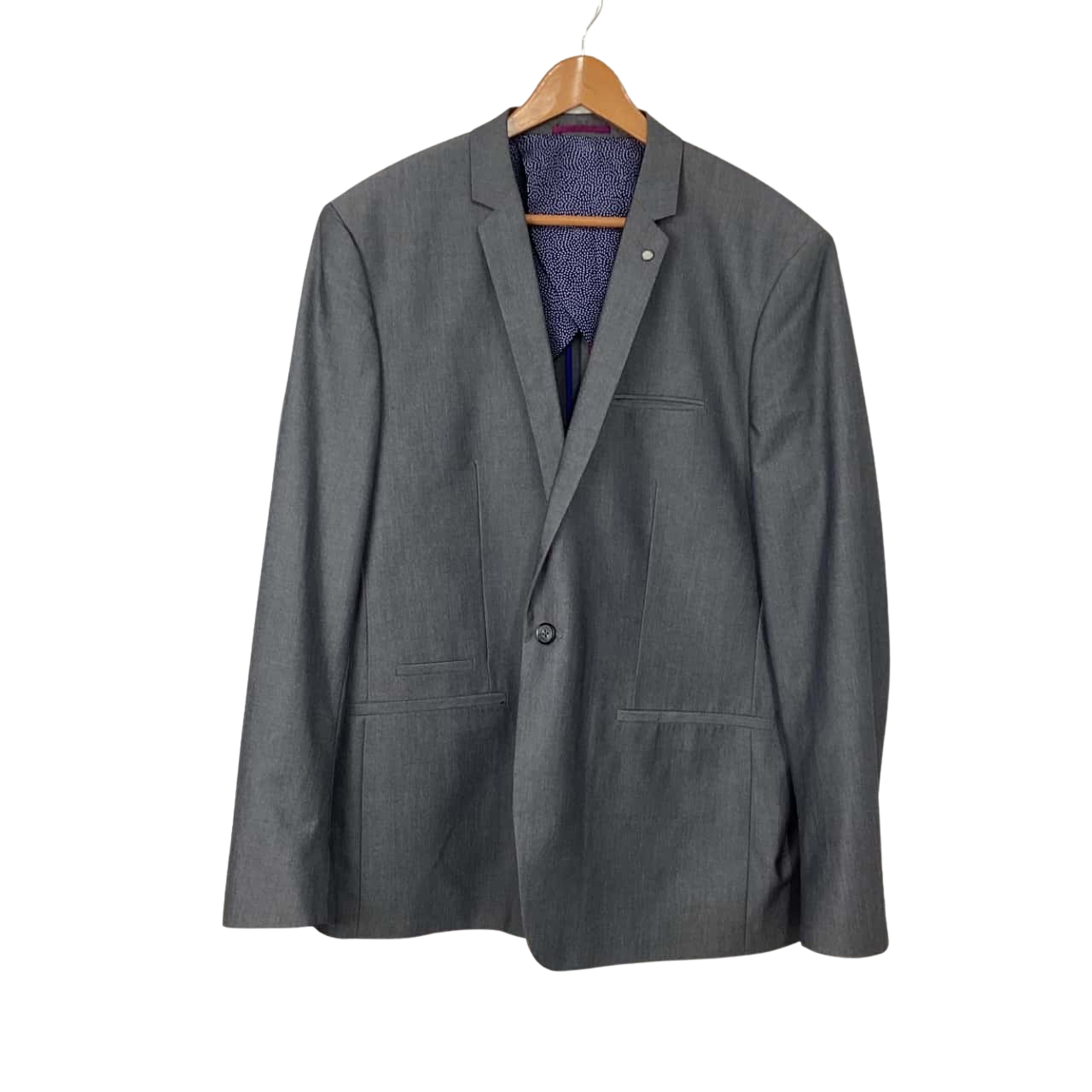 Politix Mens Grey Suit Jacket Size XXXL s 