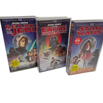 Star Wars VHS Set of 3 Movies