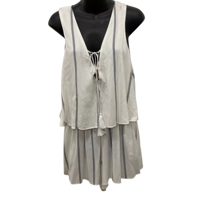 Elwood Womens  Size 12 Playsuit Navy Blue / Striped 