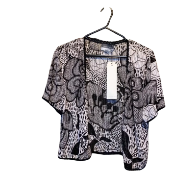 Yesadress Womens  Size 16 Cardigan Black  / White 