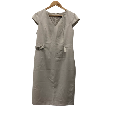 Dorothy Perkins Womens  Size 12 Midi Dress Off White 