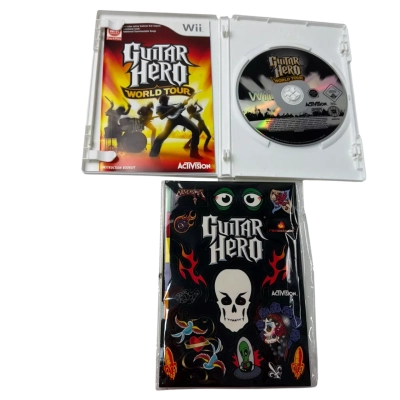 Wii Guitar hero world tour with stickers 