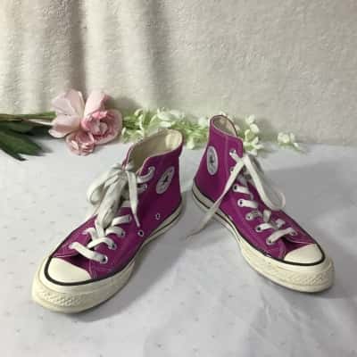 Converse All Star Chuck Taylor Womens Size 6 Magenta Pink High-Top Sneakers 