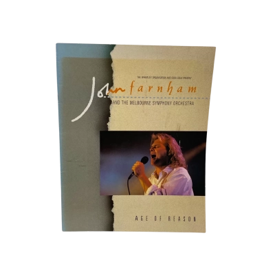 Rare 1998 John Farnham “Age of Reason” World Tour Souvenir Program 
