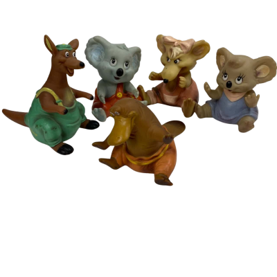 Vintage Blinky Bill Pizza Hut toys Set of 5