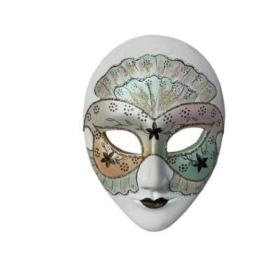 Decorative Venetian-style Hand-painted Ceramic Wall-hanging Mask