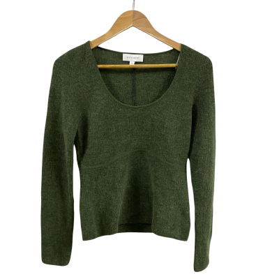 Witchery Womens  Size XS Alpacab Scoop Neck Knit Olive 