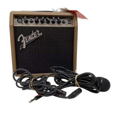 Fender Acoustasonic 15 Portable Amp & Mic Cables