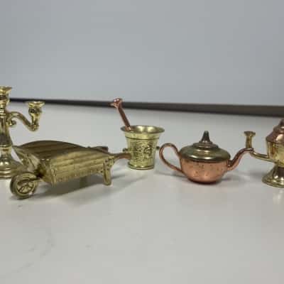 Vintage Miniature Brass & Metal Pieces