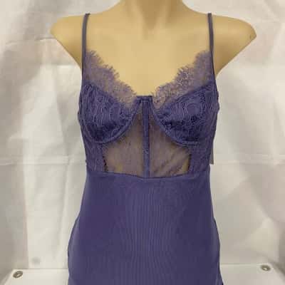 Perfect Stranger Purple Femme Fatale Lace Mini Dress - Size 10 Brand New RRP$90