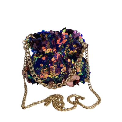Olga Berg Womens Evening Bag Multicoloured Sequins 