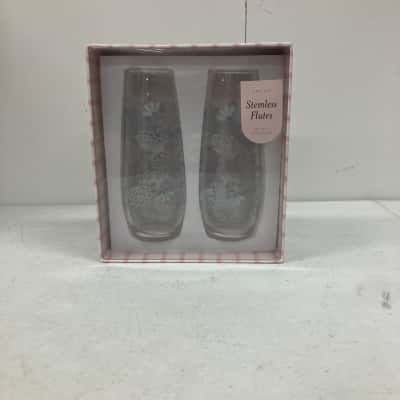 Kaiser Stemless Flutes Set Of 2 (SEALED)