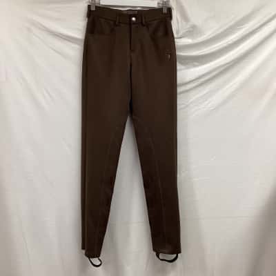  Mens  Size 24 Track Pants Brown 