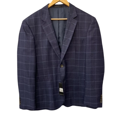 Christian Brookes Mens  Size 112 Blazer Blue / Checked 
