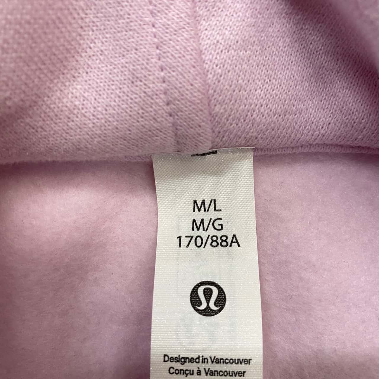 Lululemon Pink Color Code Lululemon Pale Pink Cropped Hoodie Size M/L(s)