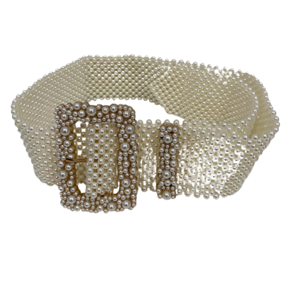 Retro Style Women's Beaded Belt Size M / S 