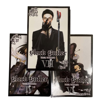 Black Butler Graphic Novel 4,6 & 8By Yama Toboso