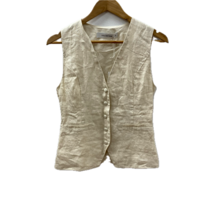 Lulu & Rose Womens  Size XS Button Up Top Beige 