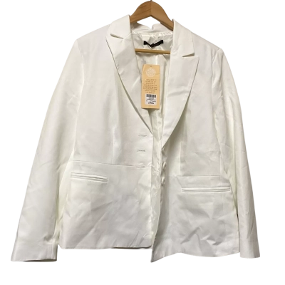 Liz Jordan Womens  Size 14 Blazer White 