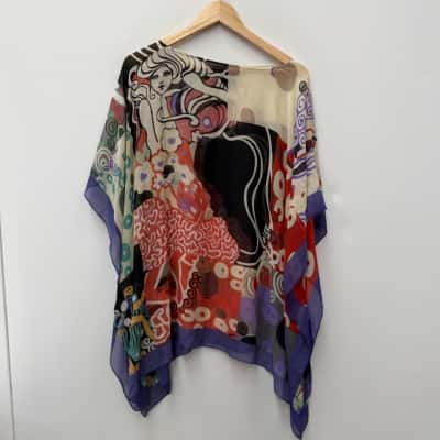 The Metropolitan Museum of Art 100% Silk Georgette Top - One Size 