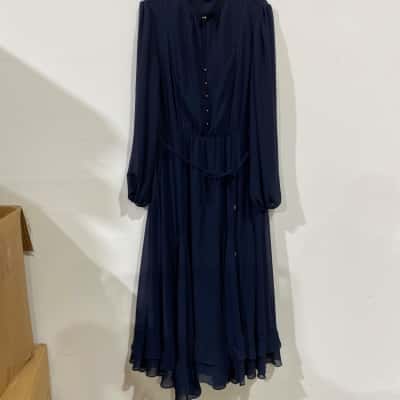 City Chic Womens  Midi Dress Size M Blue 