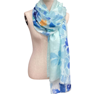 NEW Gregory Ladner Scarf Blue 