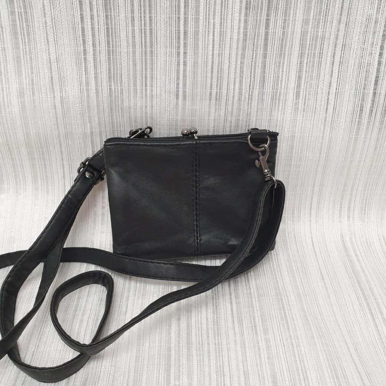 Satini Rave Luis Santini Gorgeous Small Black Leather Rave / City / Festival ...