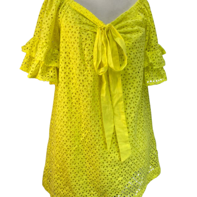 Seed Womens  Sun yellow Size 12 Blouse 