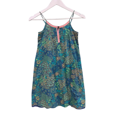 Scotch & Soda Size 8 Dresses Green / Navy Blue 