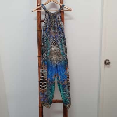 Milla By Camilla Women's Size 10 Embellished 3/4 Leg Jumpsuit 