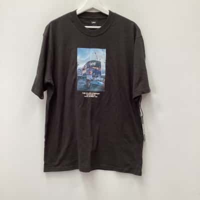 Lee Mens  Size M Short Sleeve T-shirt Black  / Multicoloured 